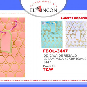 DZ. CAJA DE REGALO ESTAMPADA 40*30*10cm BMR-3447