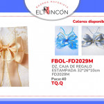 DZ. CAJA DE REGALO ESTAMPADA 32*26*10cm FD2029M