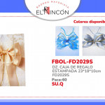 DZ. CAJA DE REGALO ESTAMPADA 23*18*10cm FD2029S