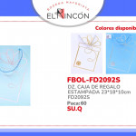 DZ. CAJA DE REGALO ESTAMPADA 23*18*10cm FD2092S