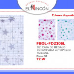 DZ. CAJA DE REGALO ESTAMPADA 40*30*12cm FD2106L
