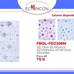DZ. CAJA DE REGALO ESTAMPADA 32*26*10cm FD2106M