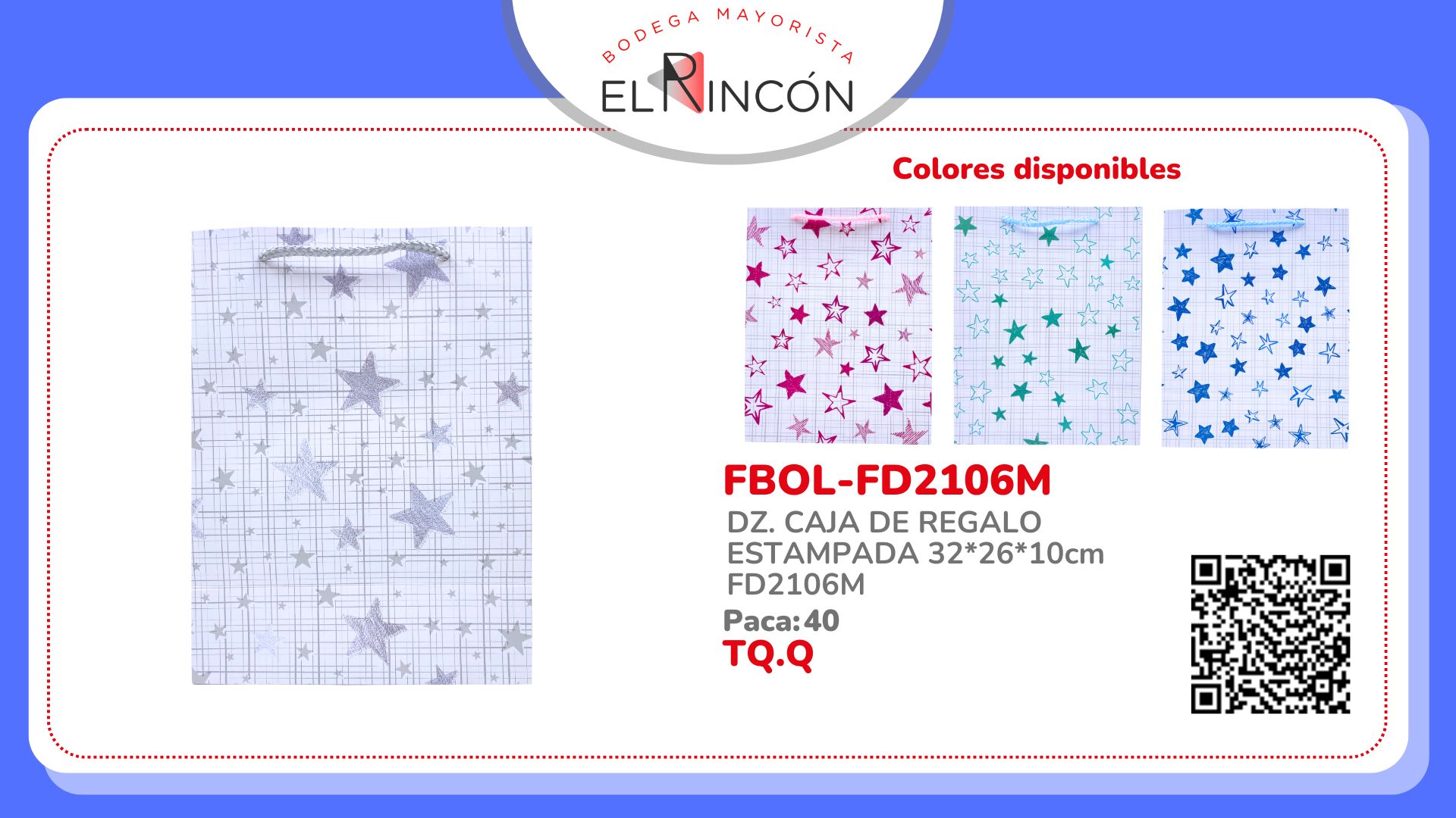 DZ. CAJA DE REGALO ESTAMPADA 32*26*10cm FD2106M