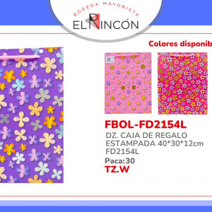 DZ. CAJA DE REGALO ESTAMPADA 40*30*12cm FD2154L