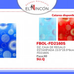 DZ. CAJA DE REGALO ESTAMPADA 23.5*19.5*8cm FD2160S