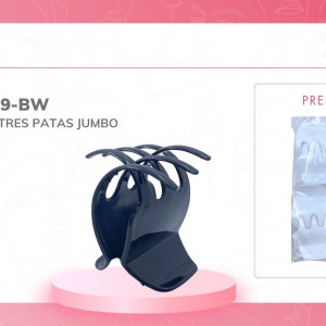 DZ. CAIMAN TRES PATAS JUMBO B/N BMR-3989-BW