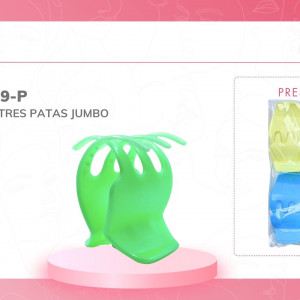 DZ. CAIMAN TRES PATAS JUMBO PASTEL BMR-3989-P