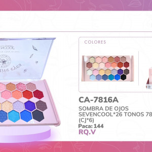 SOMBRA DE OJOS SEVENCOOL*26 TONOS 7816A (CJ*6)