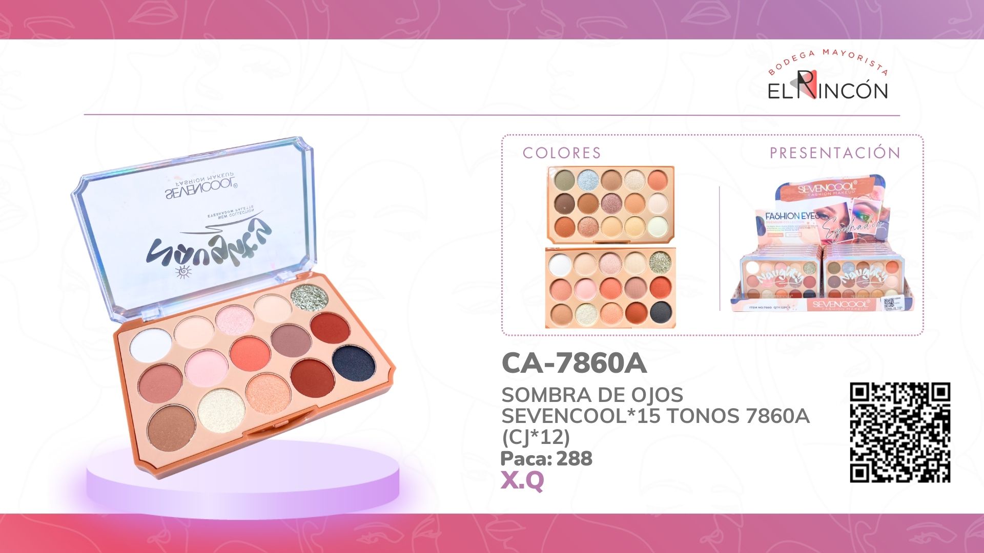 SOMBRA DE OJOS SEVENCOOL*15 TONOS 7860A (CJ*12)