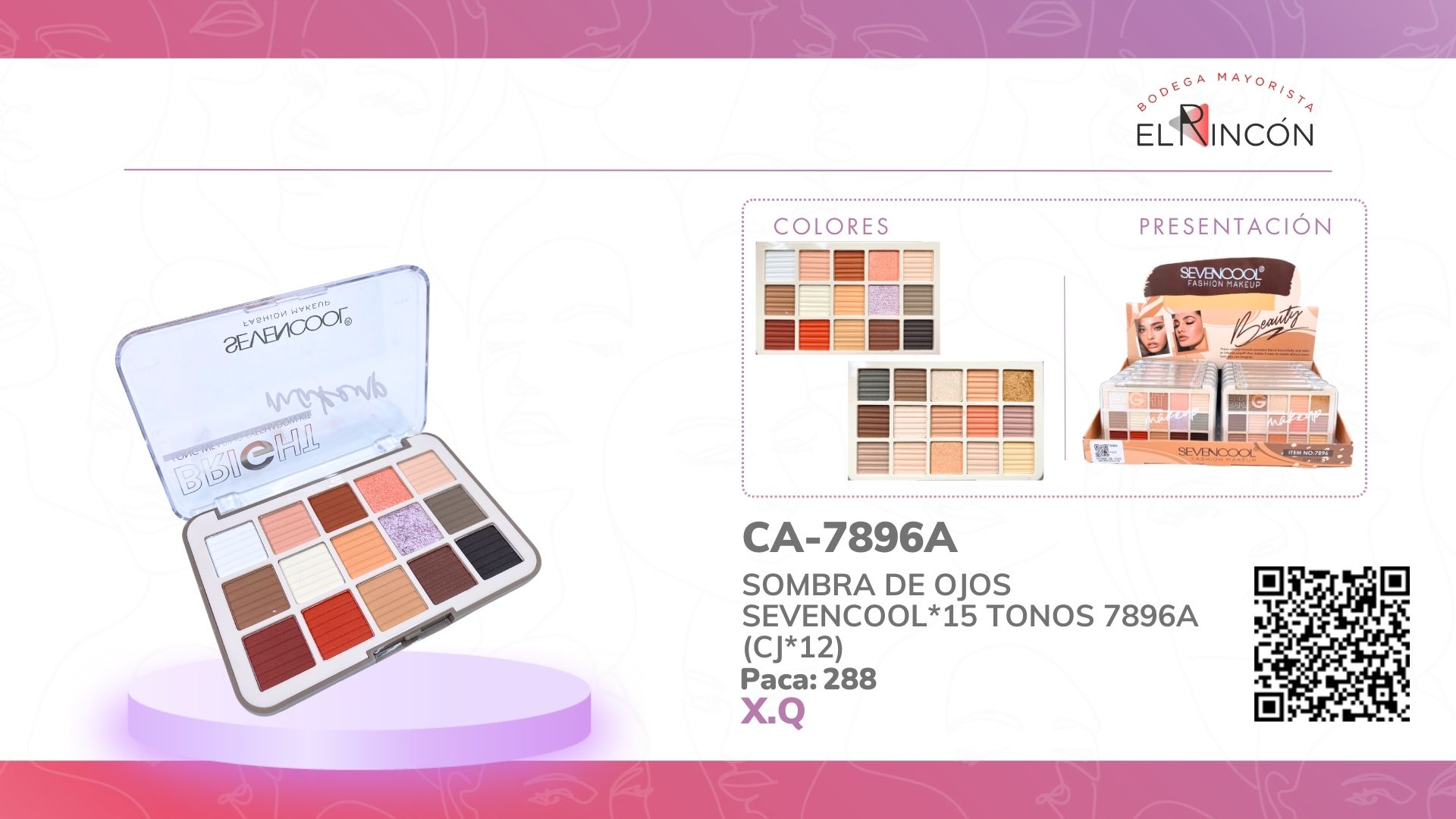 SOMBRA DE OJOS SEVENCOOL*15 TONOS 7896A (CJ*12)