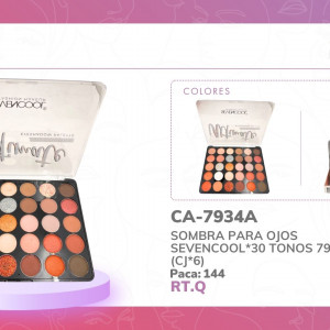 SOMBRA PARA OJOS SEVENCOOL*30 TONOS 7934A (CJ*6)