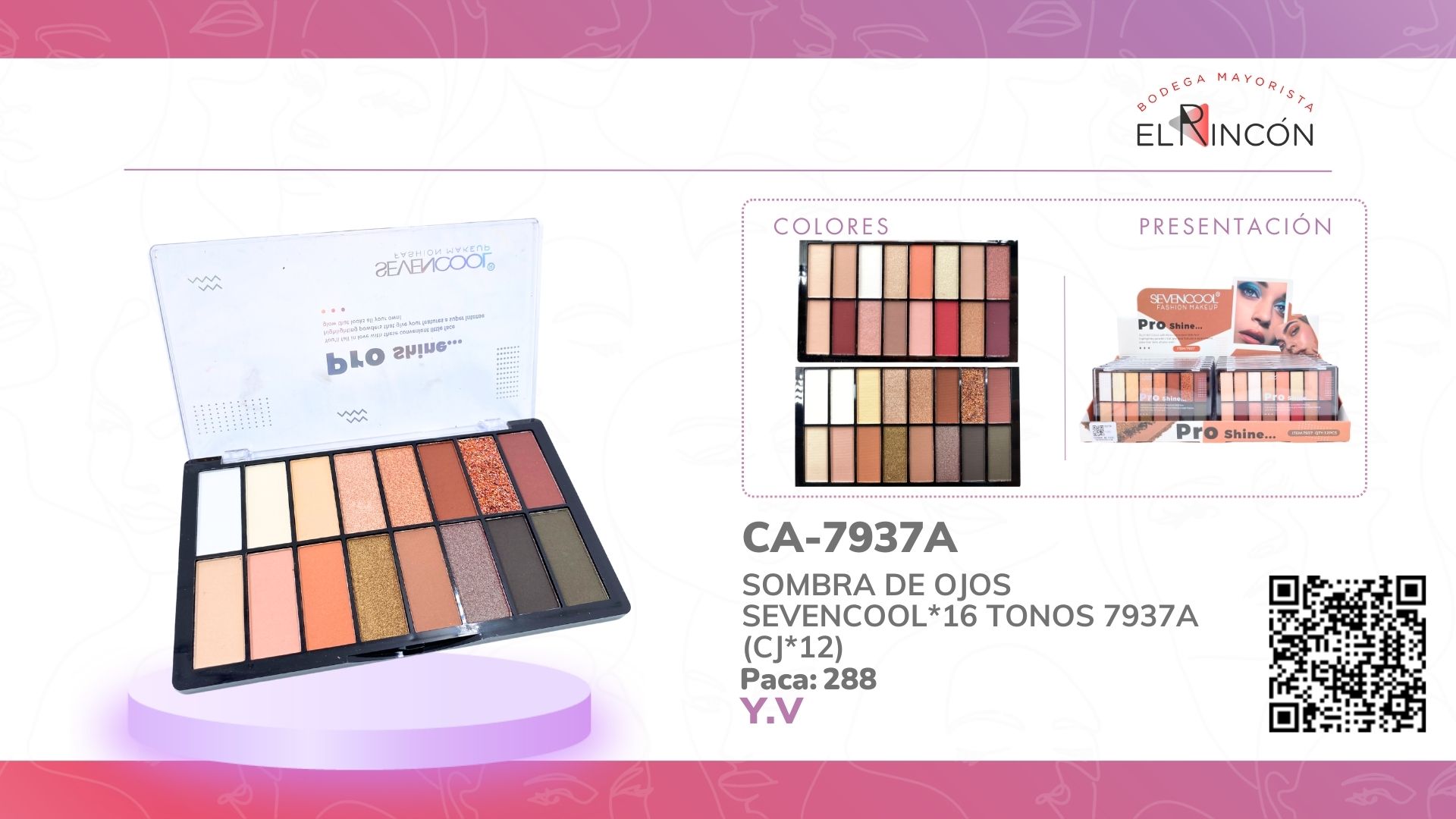 SOMBRA DE OJOS SEVENCOOL*16 TONOS 7937A (CJ*12)