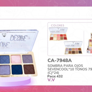 SOMBRA PARA OJOS SEVENCOOL*10 TONOS 7948A (CJ*24)