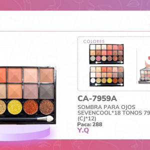 SOMBRA PARA OJOS SEVENCOOL*18 TONOS 7959A (CJ*12)