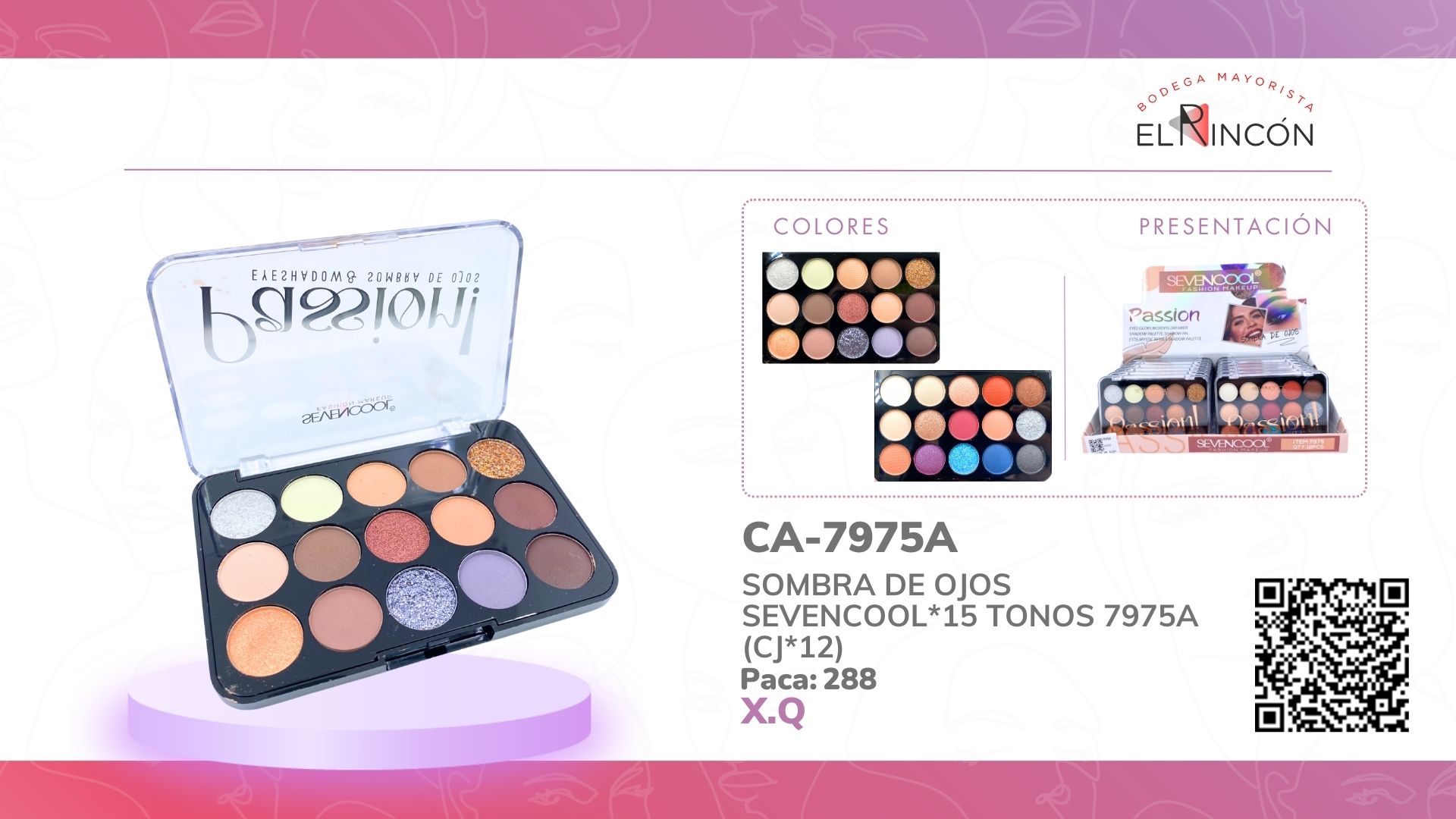 SOMBRA DE OJOS SEVENCOOL*15 TONOS 7975A (CJ*12)