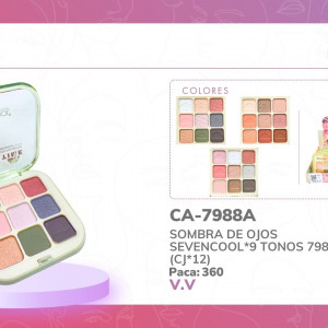 SOMBRA DE OJOS SEVENCOOL*9 TONOS 7988A (CJ*12)