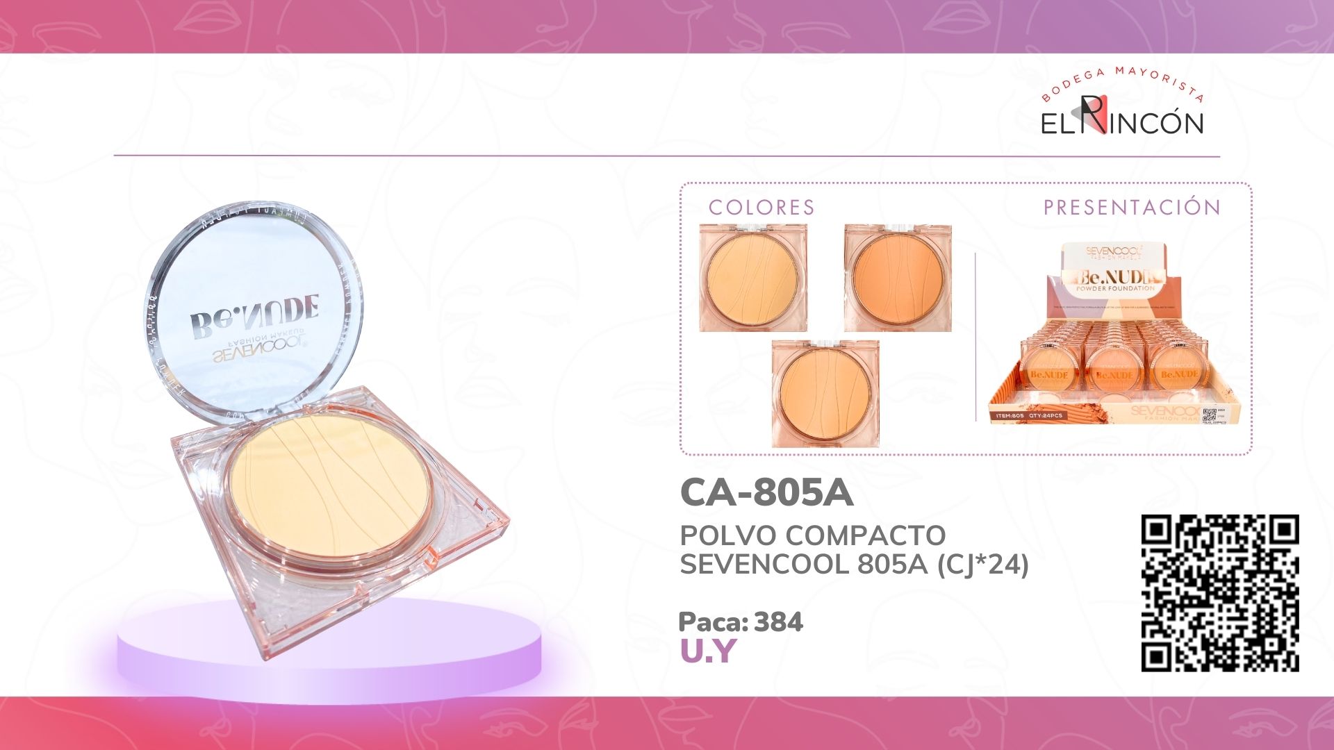POLVO COMPACTO SEVENCOOL 805A (CJ*24)