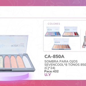 SOMBRA PARA OJOS SEVENCOOL*8 TONOS 850A (CJ*24)