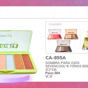 SOMBRA PARA OJOS SEVENCOOL*6 TONOS 855A (CJ*24)