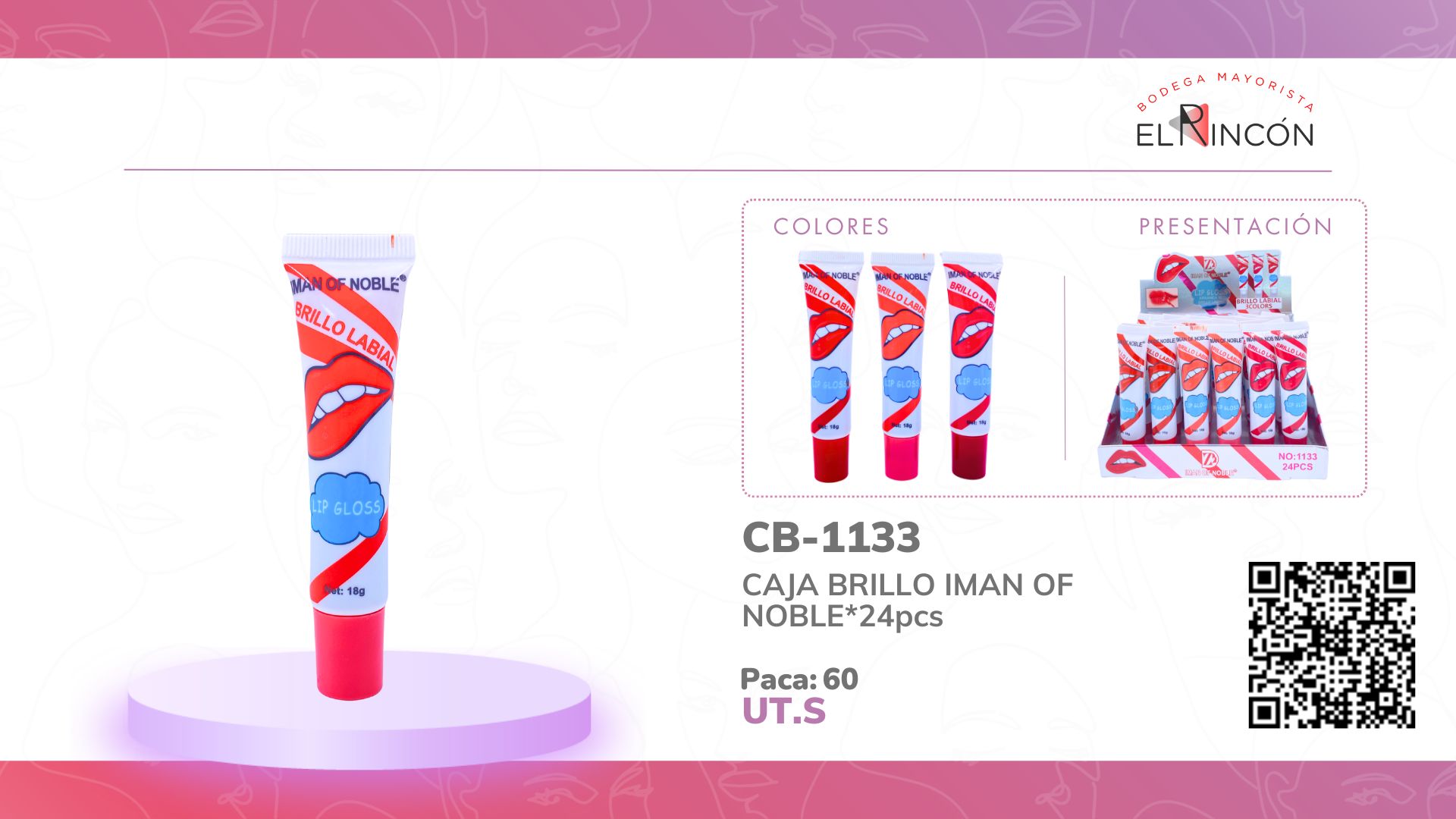 CAJA BRILLO IMAN OF NOBLE*24pcs 1133