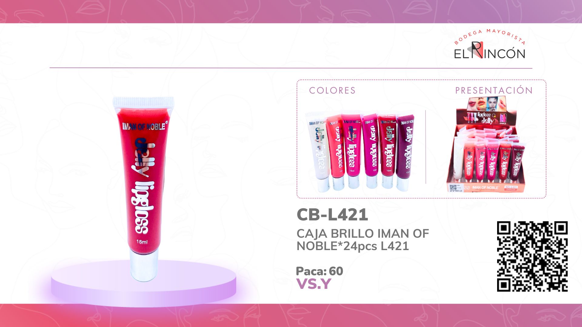 CAJA BRILLO IMAN OF NOBLE*24pcs L421
