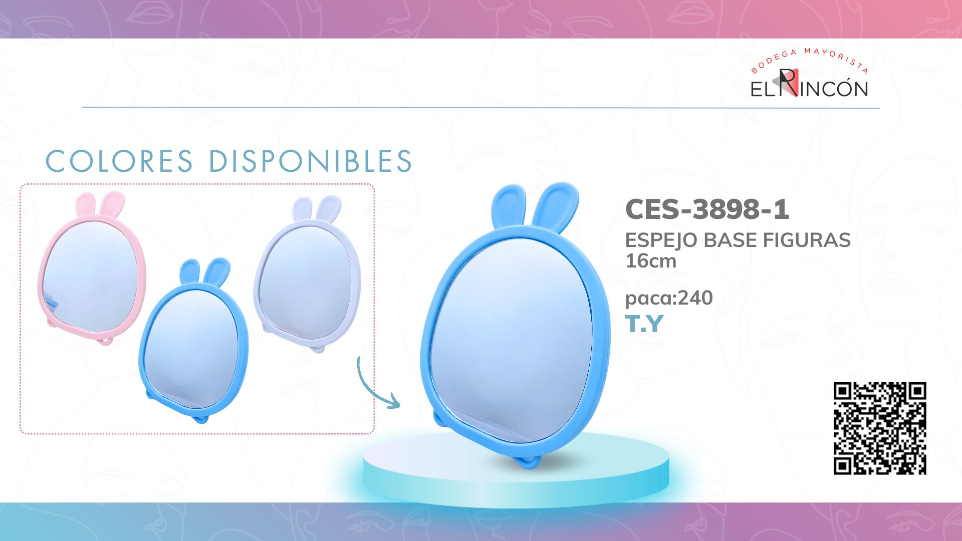 ESPEJO BASE FIGURAS BMR-3898-1