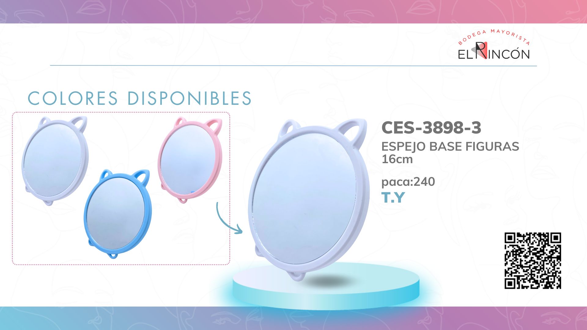 ESPEJO BASE FIGURAS BMR-3898-3