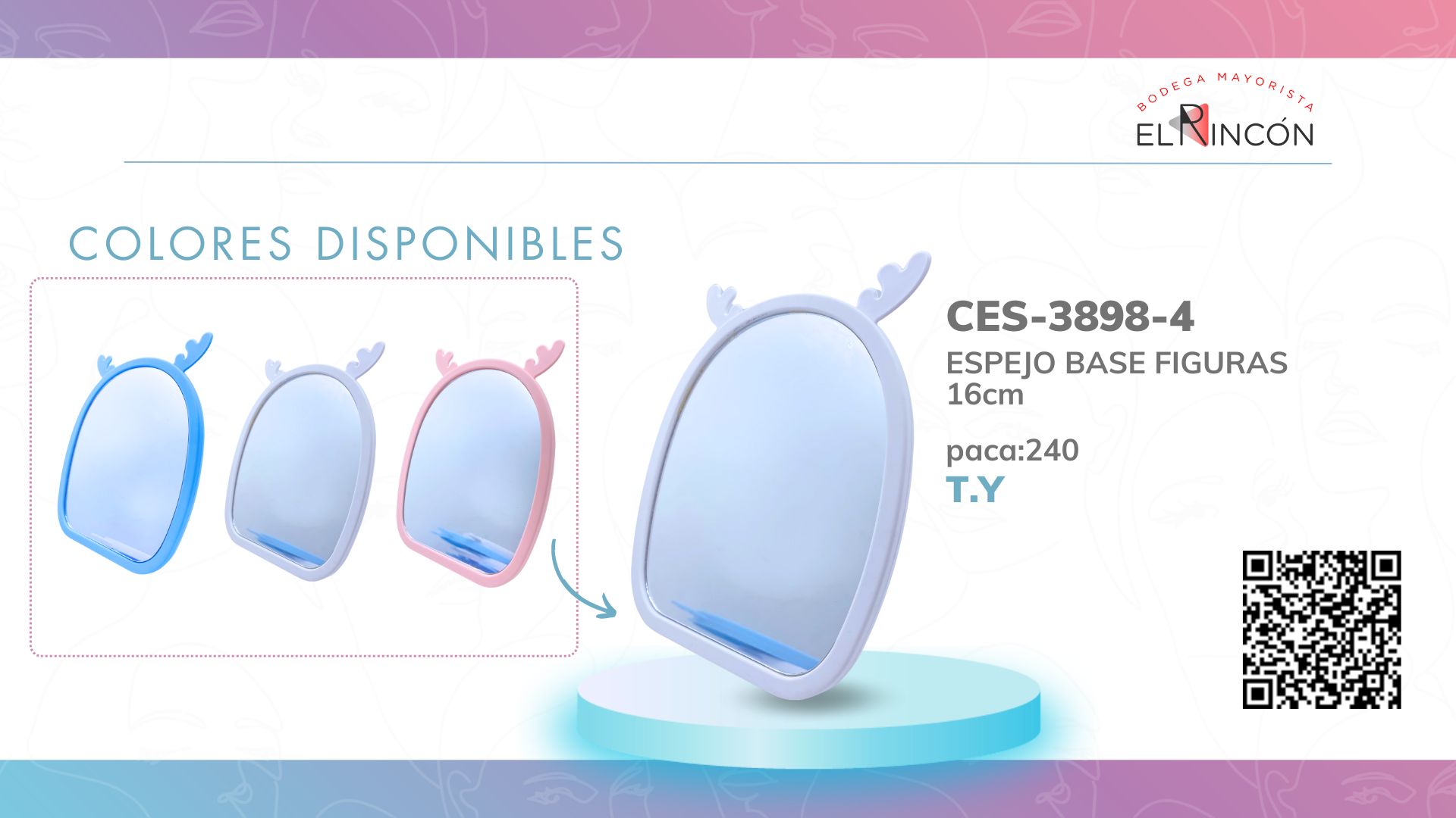 ESPEJO BASE FIGURAS BMR-3898-4