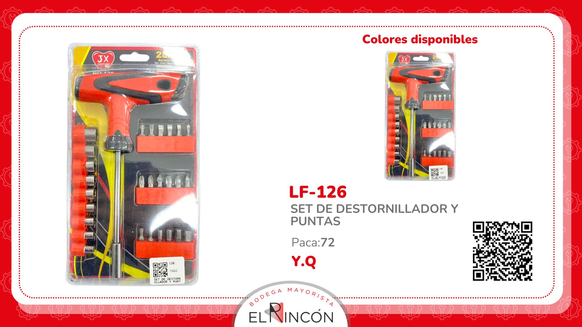 SET DE DESTORNILLADOR Y PUNTAS 126