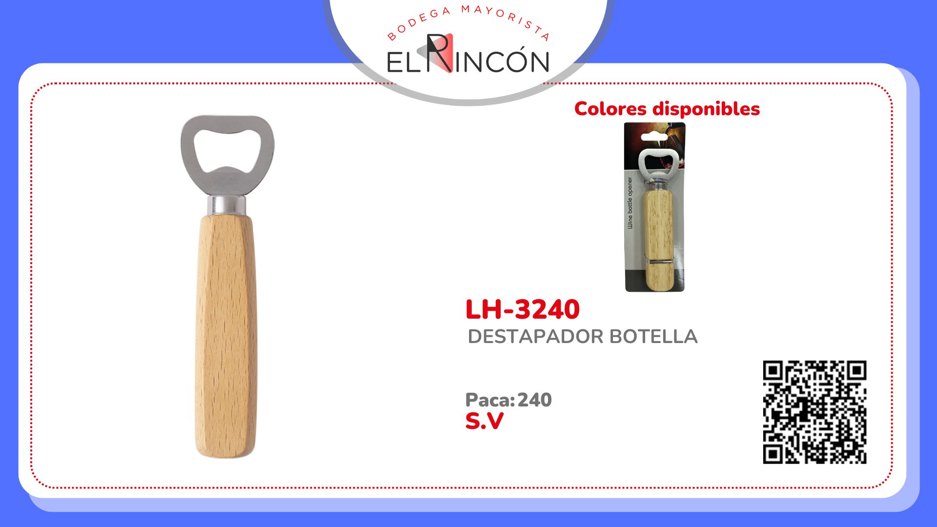 DESTAPADOR BOTELLA BMR-3240
