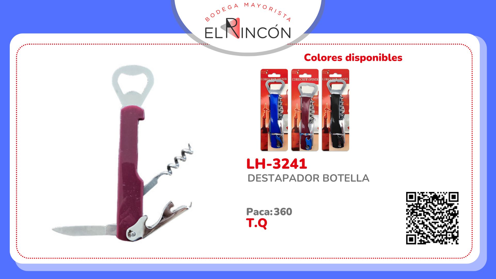 DESTAPADOR BOTELLA BMR-3241