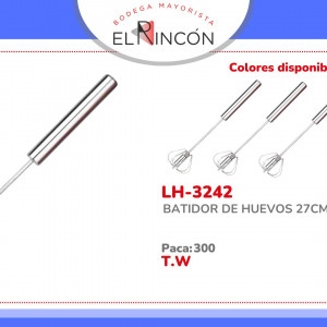 BATIDOR DE HUEVOS 27CM BMR-3242