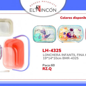LONCHERA INFANTIL FINA 6L 19*14*10cm BMR-4325