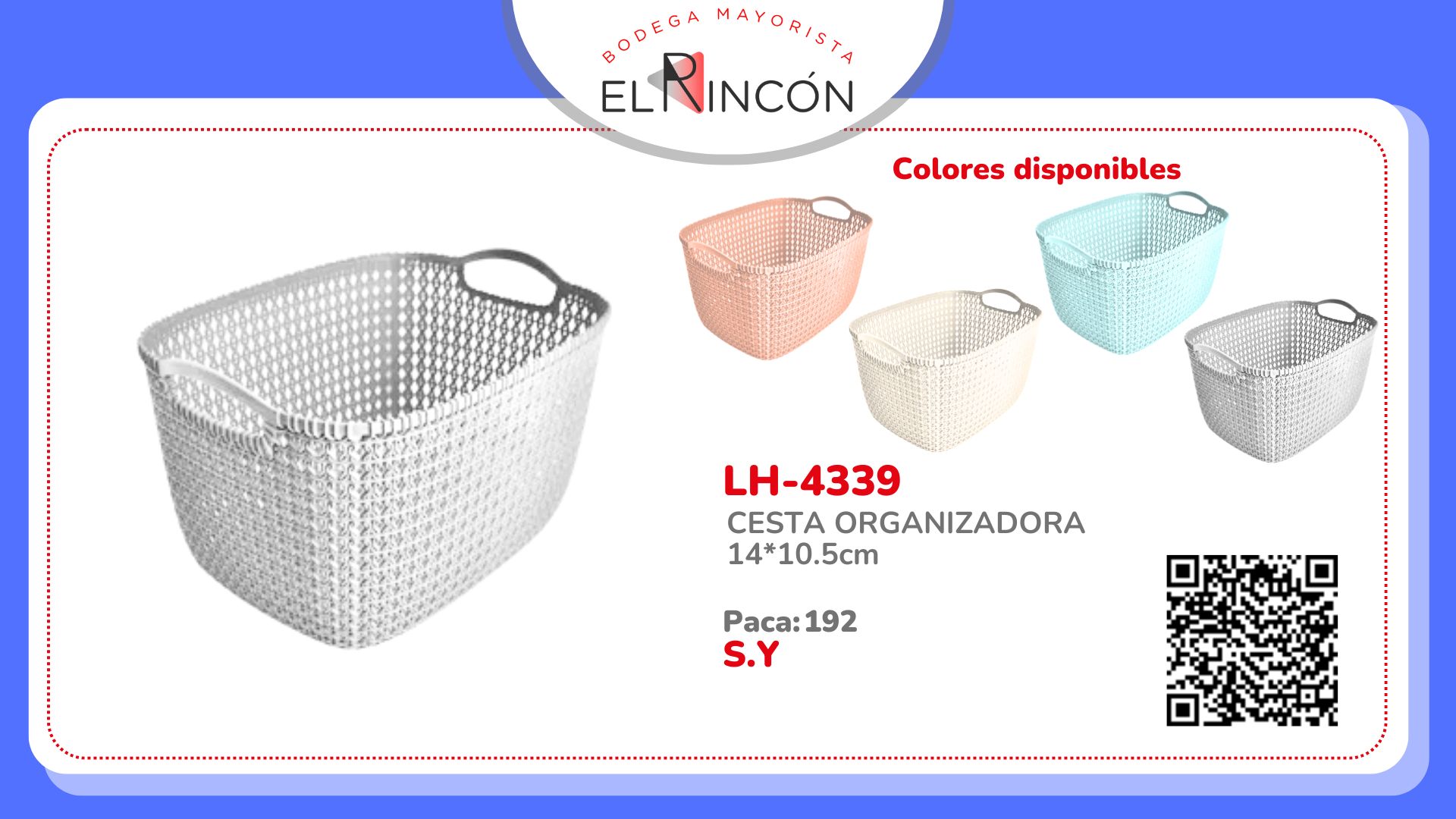 CESTA ORGANIZADORA 14*10.5cm BMR-4339