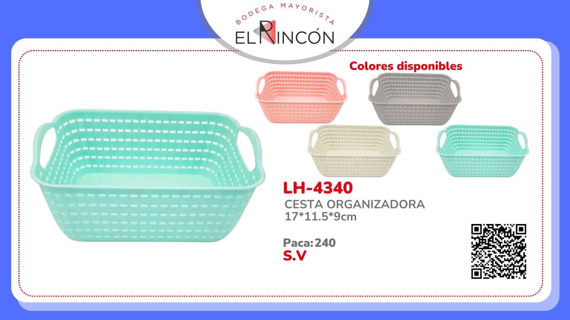 CESTA ORGANIZADORA 17*11.5*9cm BMR-4340