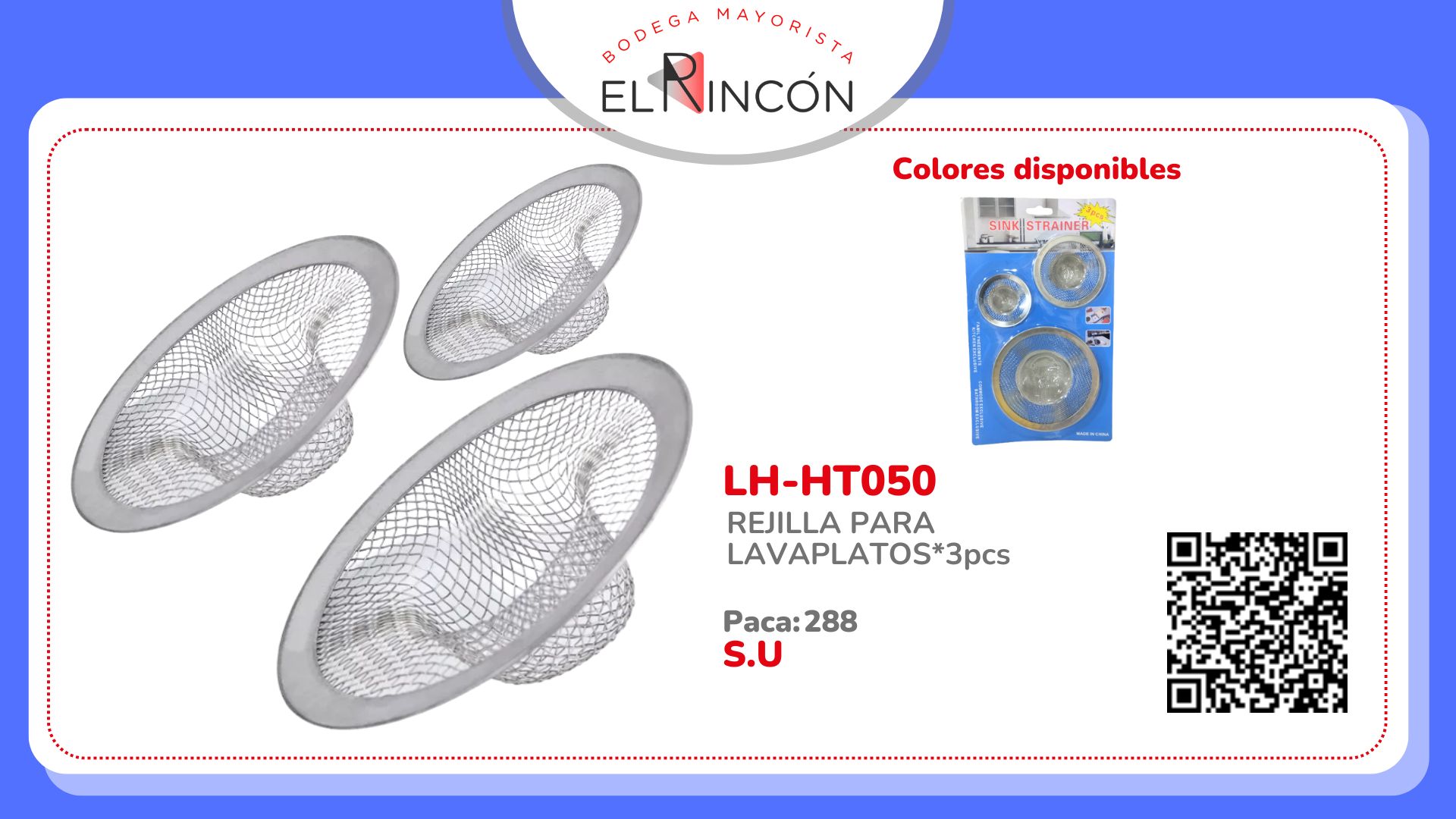 REJILLA PARA LAVAPLATOS*3pcs HT050