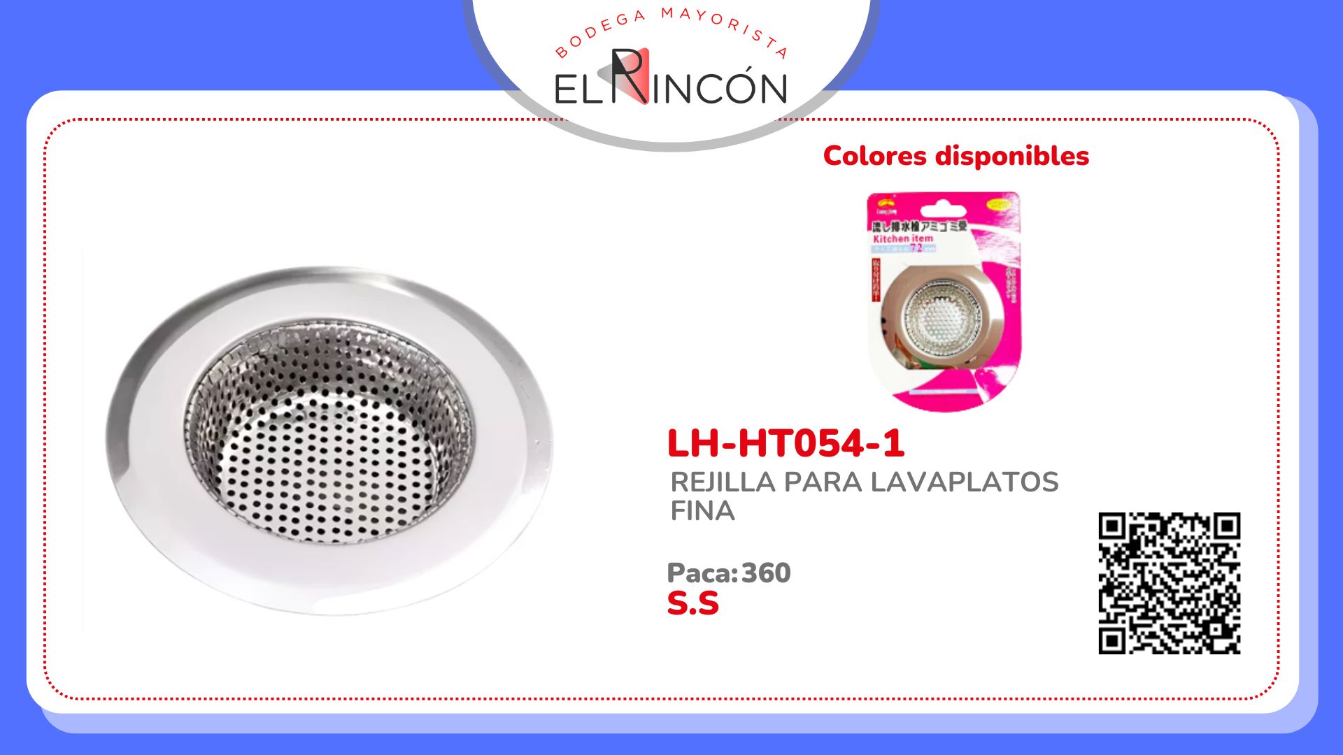 REJILLA PARA LAVAPLATOS FINA HT054-1