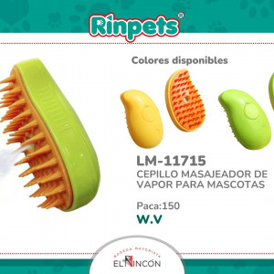CEPILLO VAPORIZADOR PARA MASCOTA 2D-11715