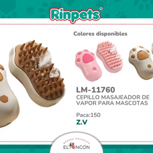 CEPILLO VAPORIZADOR PARA MASCOTA 2D-11760