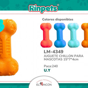 JUGUETE CHILLON PARA MASCOTAS 15*7*4cm BMR-4349