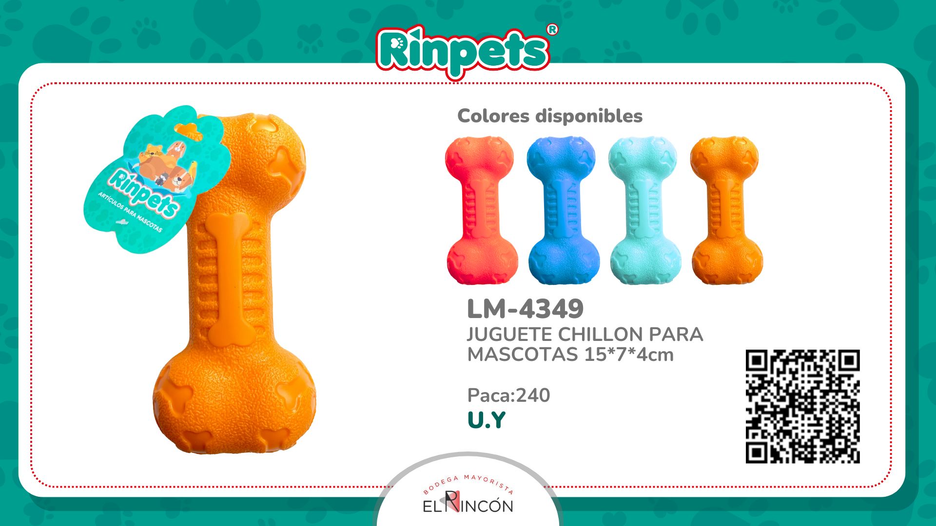 JUGUETE CHILLON PARA MASCOTAS 15*7*4cm BMR-4349