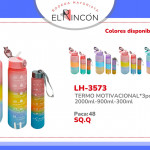 TERMO MOTIVACIONAL*3PCS 2000ML-900ML-300ML BMR-3573