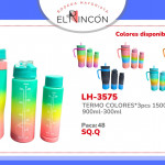 TERMO COLORES*3PCS 1500ML-900ML-300ML BMR-3575