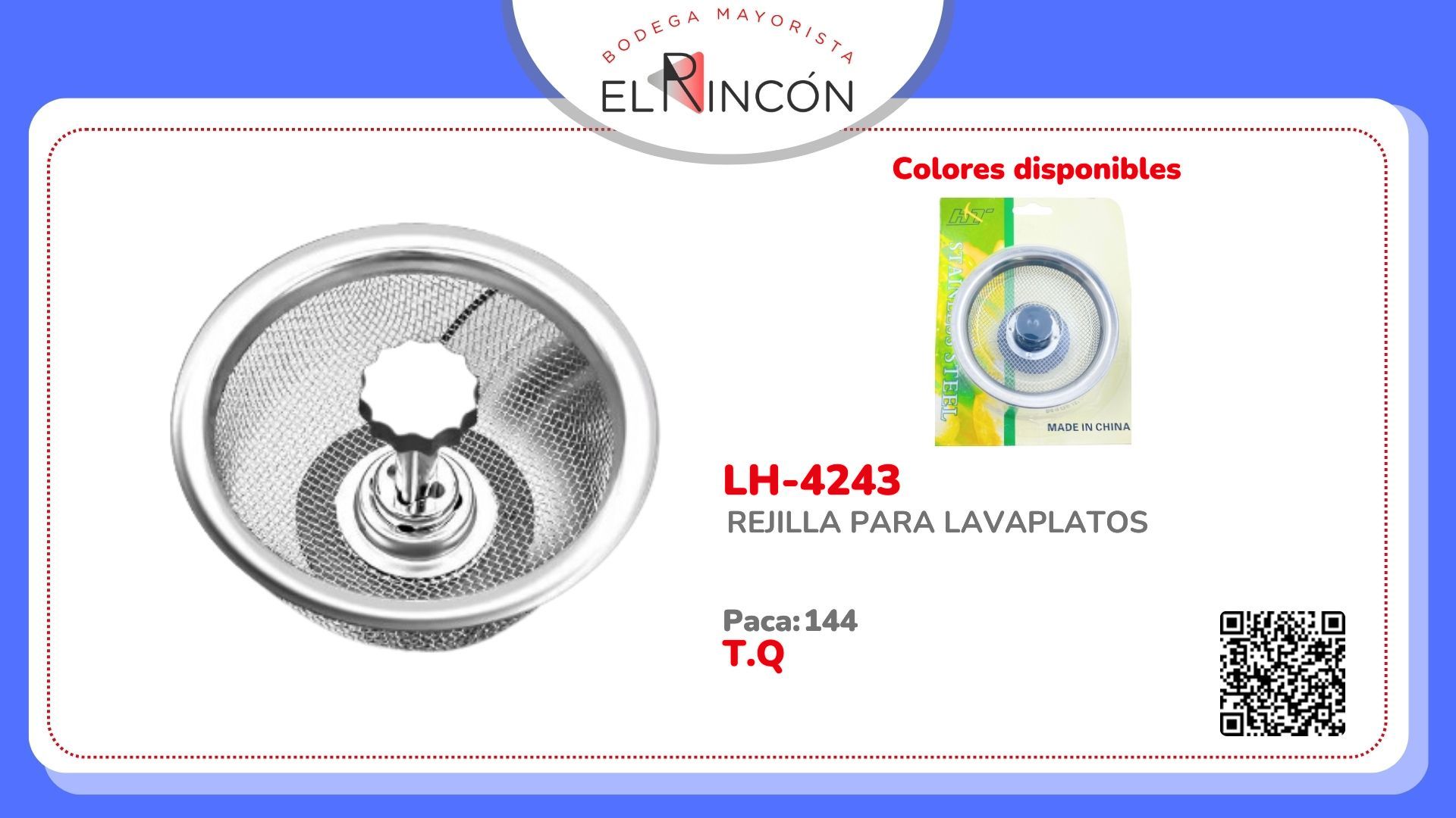 REJILLA PARA LAVAPLATOS BMR-4243