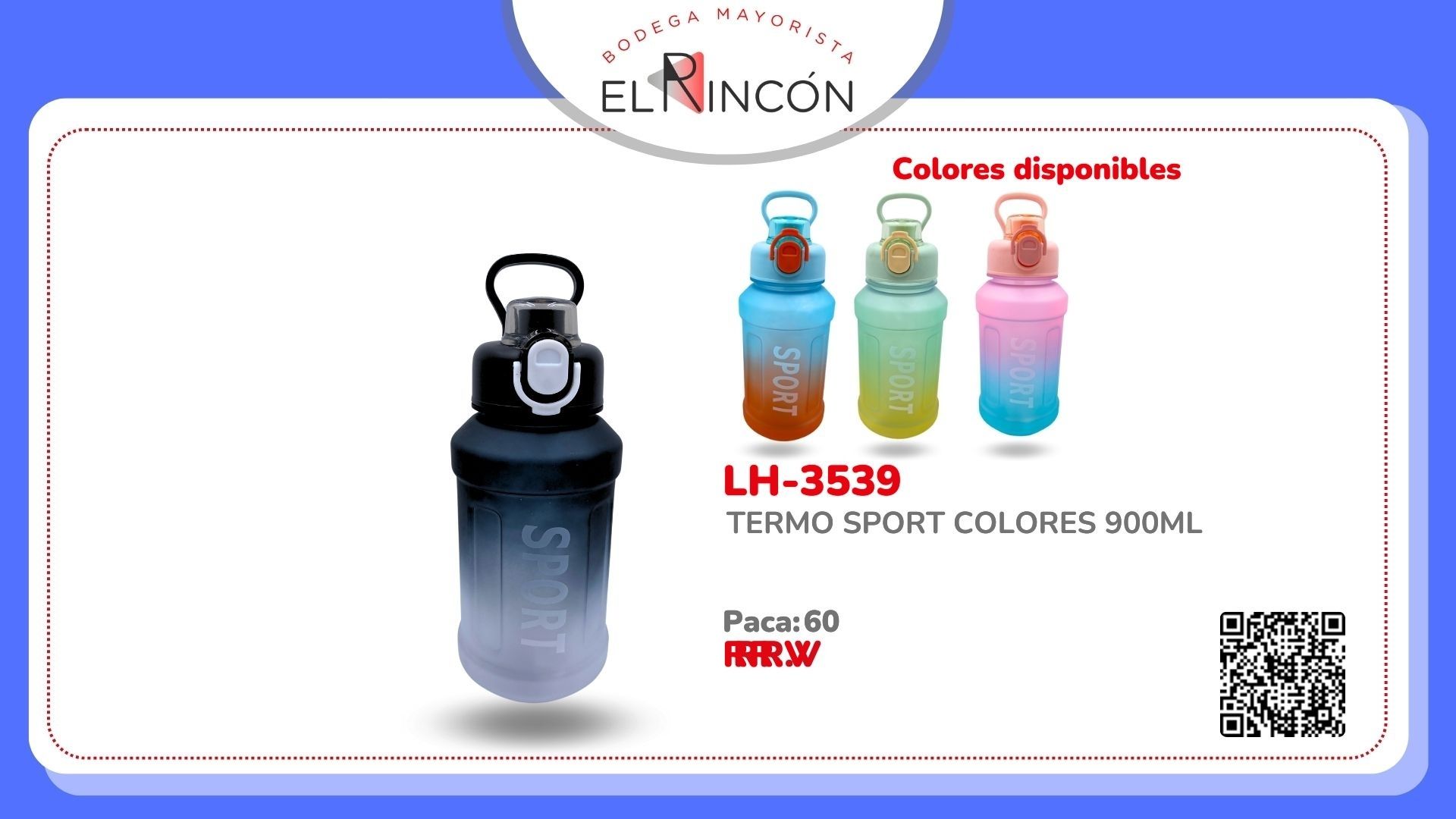 TERMO SPORT COLORES 900ML BMR-3539