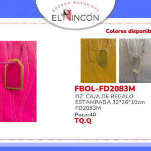 DZ. CAJA DE REGALO ESTAMPADA 32*26*10cm FD2083M