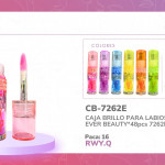 CAJA BRILLO PARA LABIOS EVER BEAUTY*48pcs 7262E