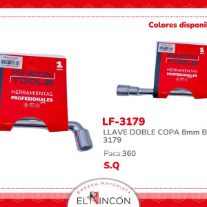 LLAVE DOBLE COPA 8mm BMR-3179