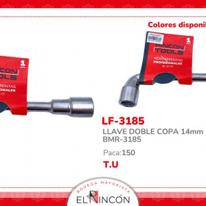 LLAVE DOBLE COPA 14mm BMR-3185