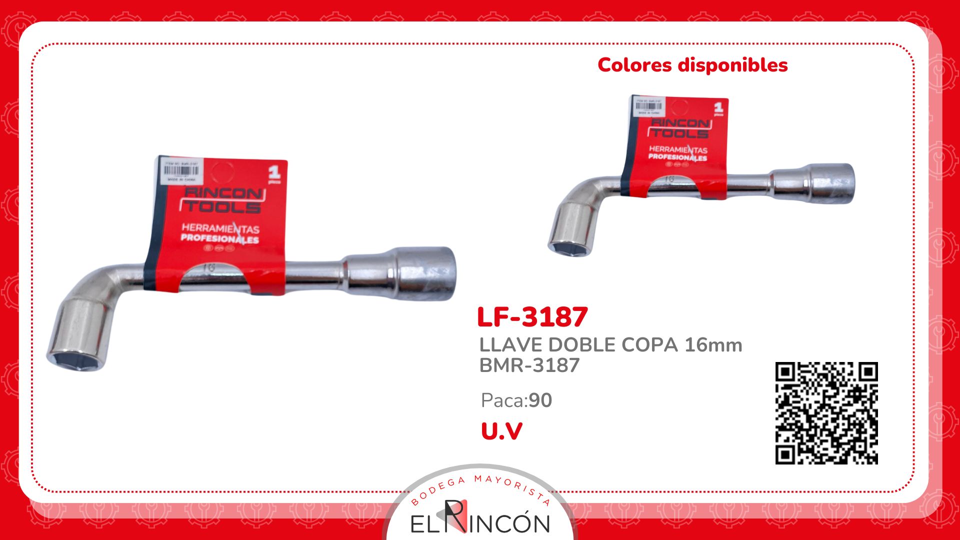 LLAVE DOBLE COPA 16mm BMR-3187